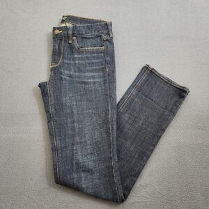 J. Crew Women 27R Dark Wash Matchstick Low Rise Straight Leg Jeans